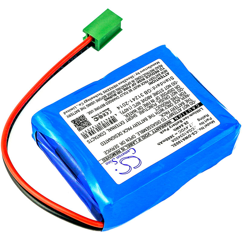 7.4V, 3600mAh, Li-ion Battery fits Cemb, Dwa 1000 Wheel, 26.64Wh