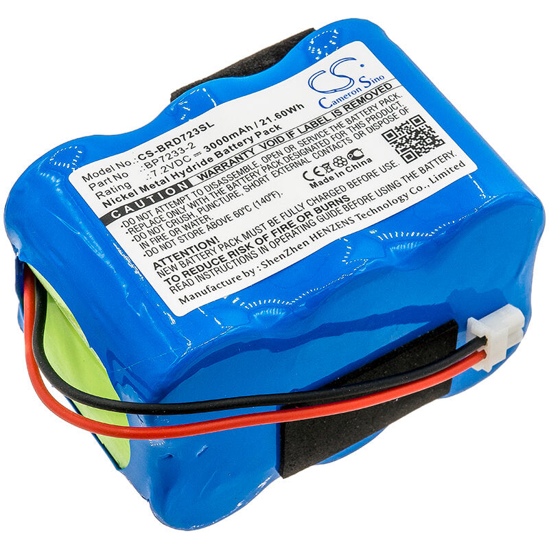 7.2V, 3000mAh, Ni-MH Battery fits Birdog, Plus Satellite Signal Meters, Usb Plus, 21.6Wh