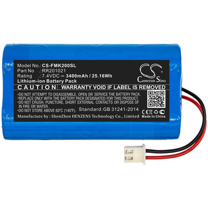 7.4V, 3400mAh, Li-ion Battery fits Fusion, Easysplicer Infralan Splicer H, Infralan Splicer Hs 15o, 25.16Wh
