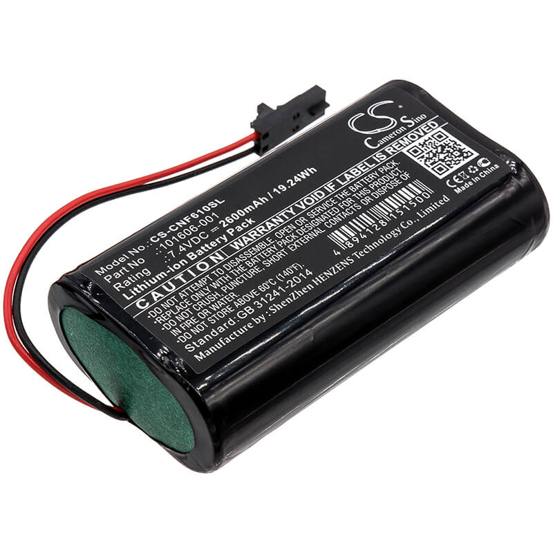 7.4V, 2600mAh, Li-ion Battery fits Comsonics, 101610-df, Qam Sniffer, 19.24Wh