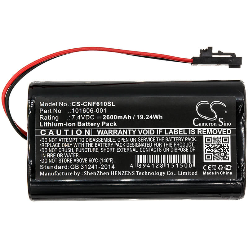 7.4V, 2600mAh, Li-ion Battery fits Comsonics, 101610-df, Qam Sniffer, 19.24Wh