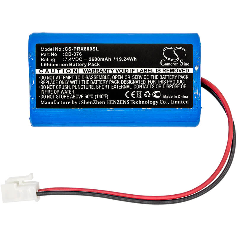 7.4V, 2600mAh, Li-ion Battery fits Promax, 8 Premium, 8 Premium Catv Analyser, 19.24Wh