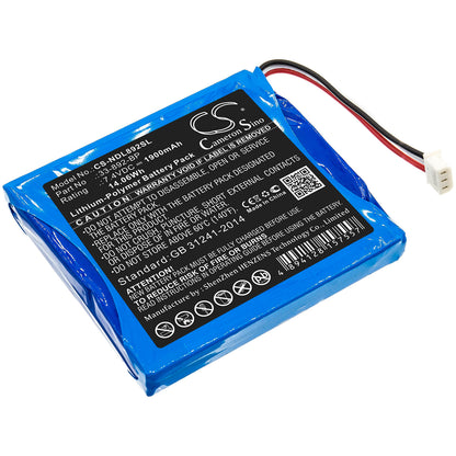 7.4V, 1900mAh, Li-Polymer Battery fits Ideal, 33-892, 33-892 Securitest Pro Tester, 14.06Wh
