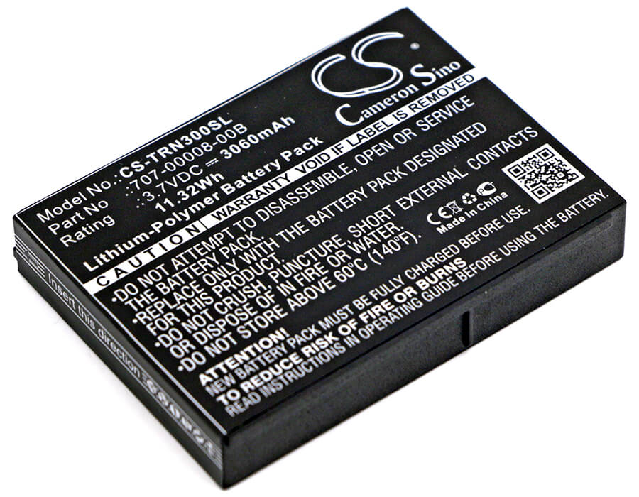 3.7V, 3060mAh, Li-Polymer Battery fits Trimble, 96410-00, Juno 3, 11.322Wh