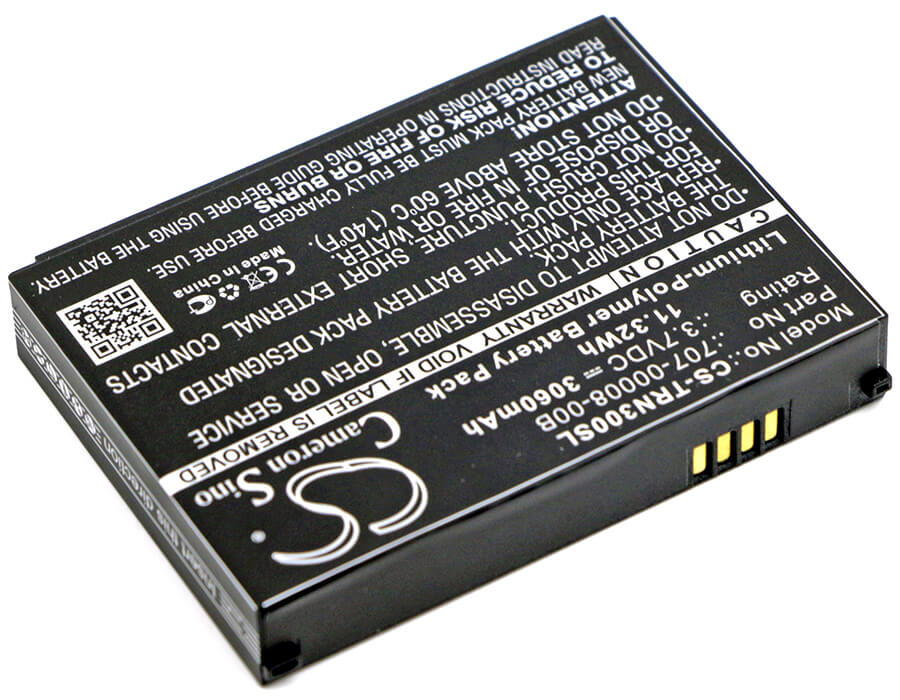 3.7V, 3060mAh, Li-Polymer Battery fits Trimble, 96410-00, Juno 3, 11.322Wh