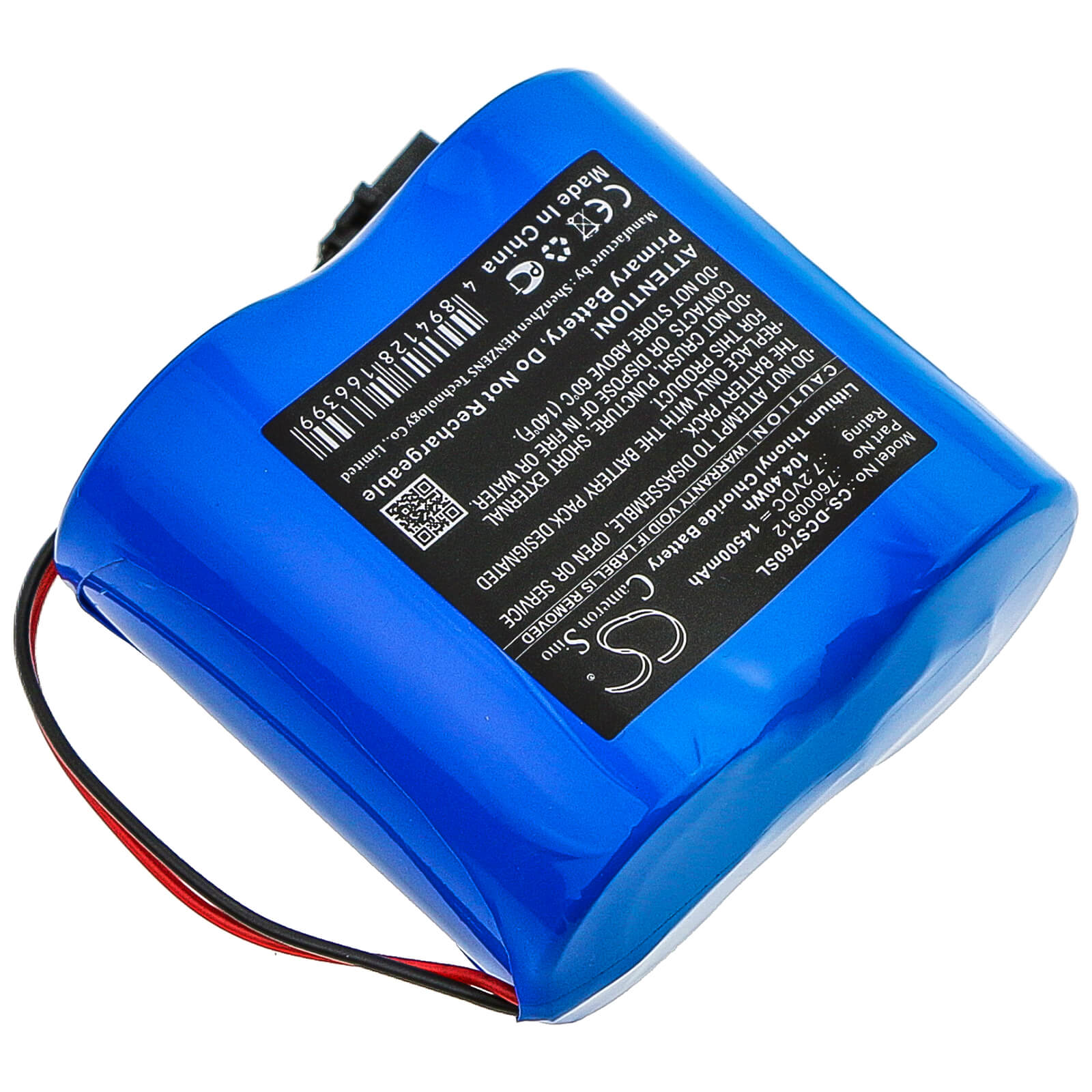 7.2V, 14500mAh, Li-SOCl2 Battery fits Digi, Connect Sensor+, 104.4Wh