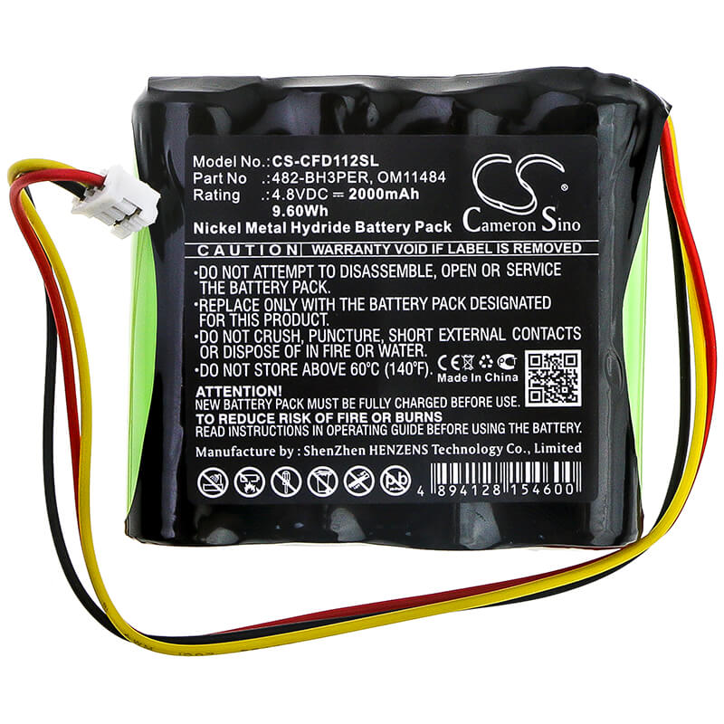 4.8V, 2000mAh, Ni-MH Battery fits Chatillon, Dfe2, Dfs2, 9.6Wh