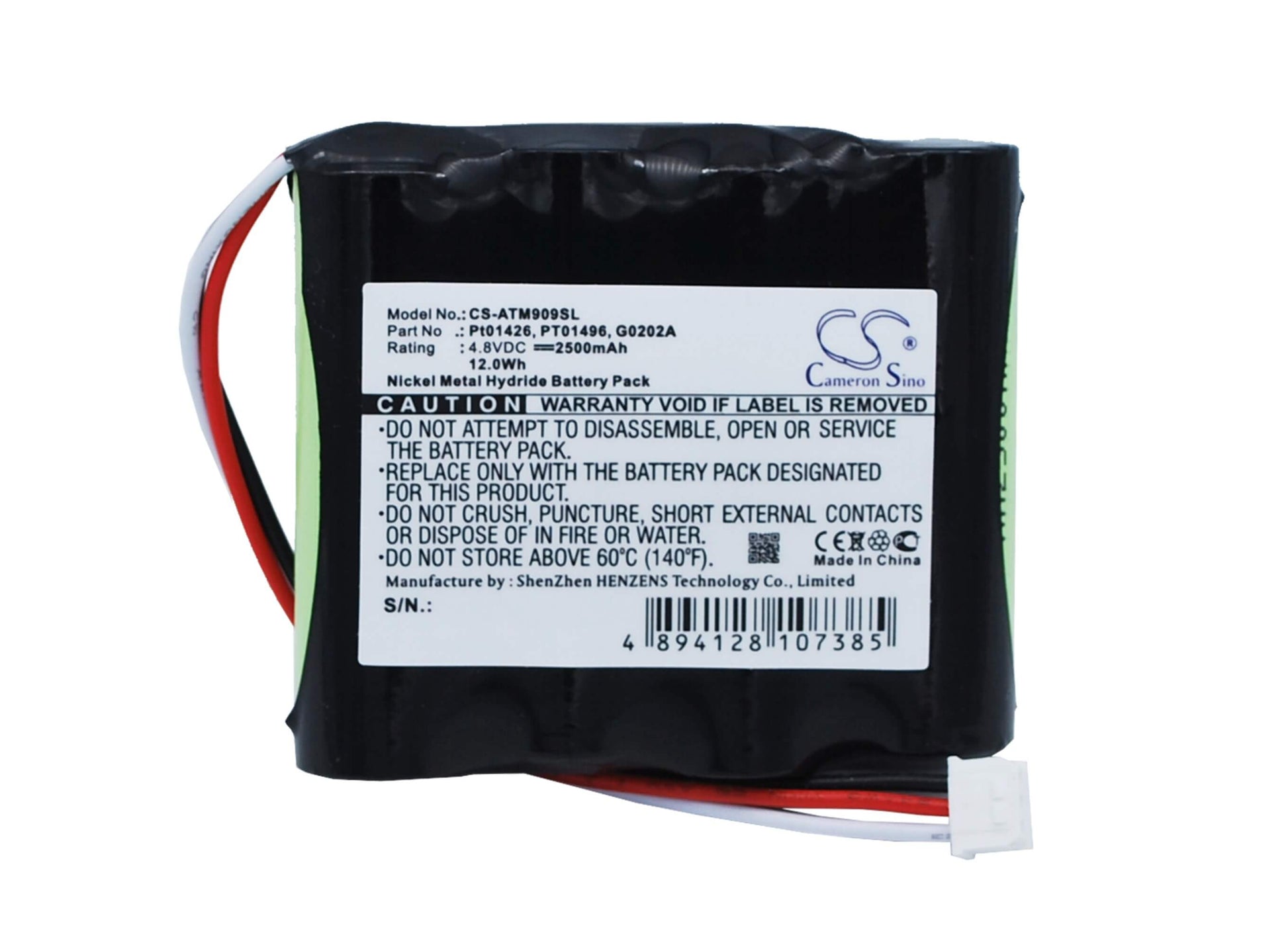 4.8V, 2500mAh, Ni-MH Battery fits Anritsu, 909814b, 909814c, 12Wh