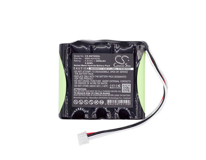 4.8V, 2000mAh, Ni-MH Battery fits 3m, 950adsl Meter, Dynatel 950adsl, 9.6Wh