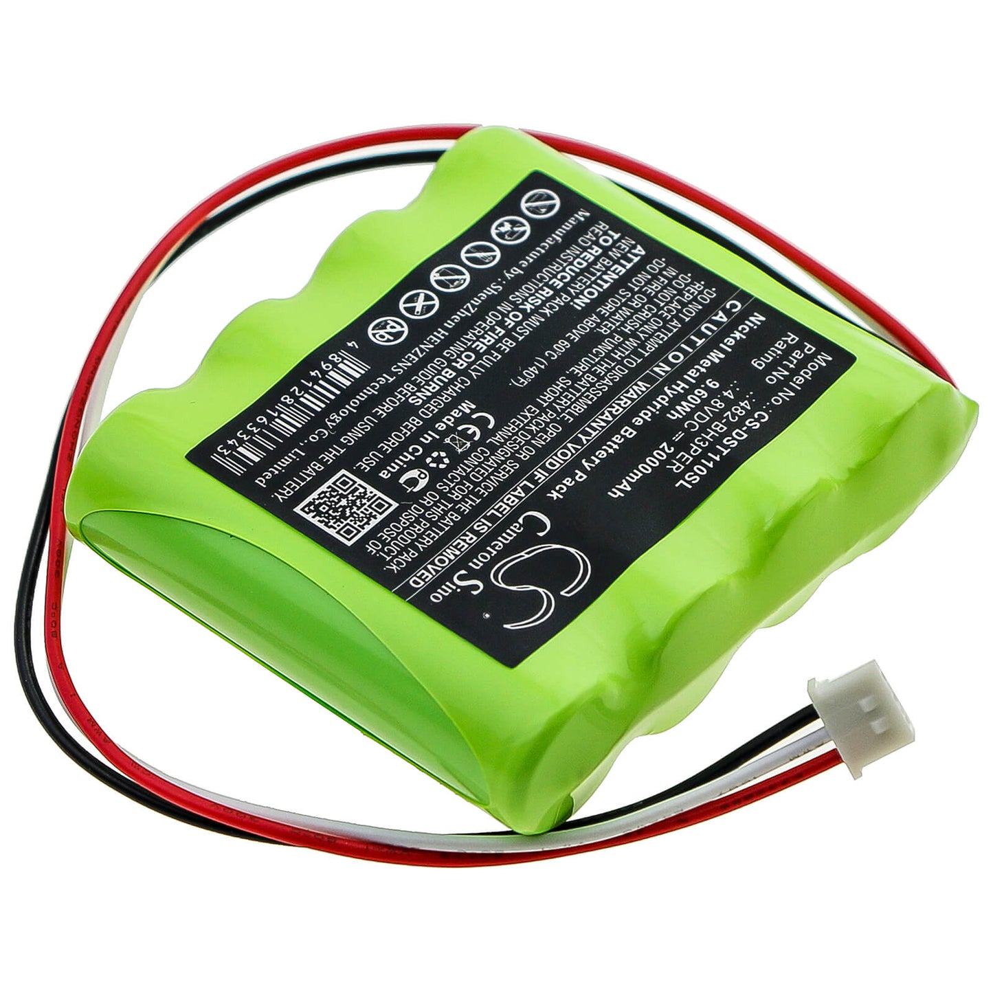 4.8V, 2000mAh, Ni-MH Battery fits Imada, Dst-11 Digital Force Gauge, 9.6Wh