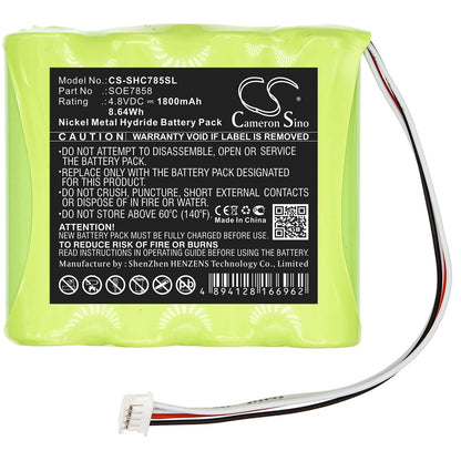 4.8V, 1800mAh, Ni-MH Battery fits Soehnle, Scale 7858, 8.64Wh