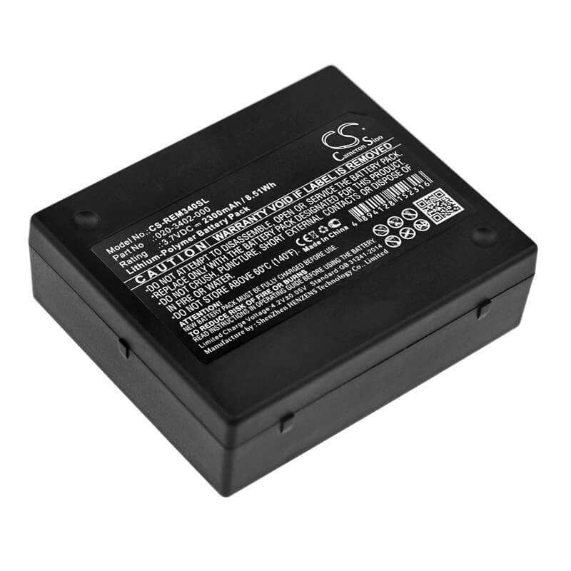 3.7V, 2300mAh, Li-Polymer Battery fits Rae Systems, Qrae Ii, Qrae Ii Gas Monitor Detector, 8.51Wh