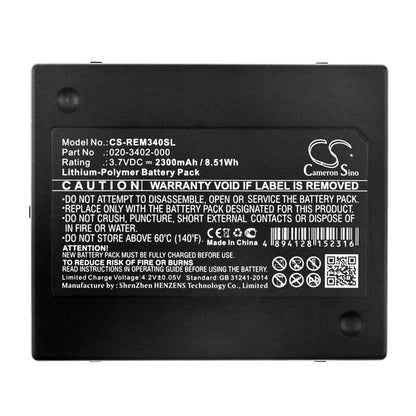 3.7V, 2300mAh, Li-Polymer Battery fits Rae Systems, Qrae Ii, Qrae Ii Gas Monitor Detector, 8.51Wh