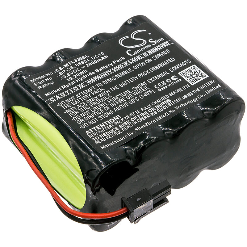 9.6V, 2000mAh, Ni-MH Battery fits Martel, Betagauge 330, 19.2Wh