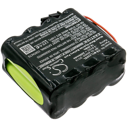 9.6V, 2000mAh, Ni-MH Battery fits Martel, Betagauge 330, 19.2Wh