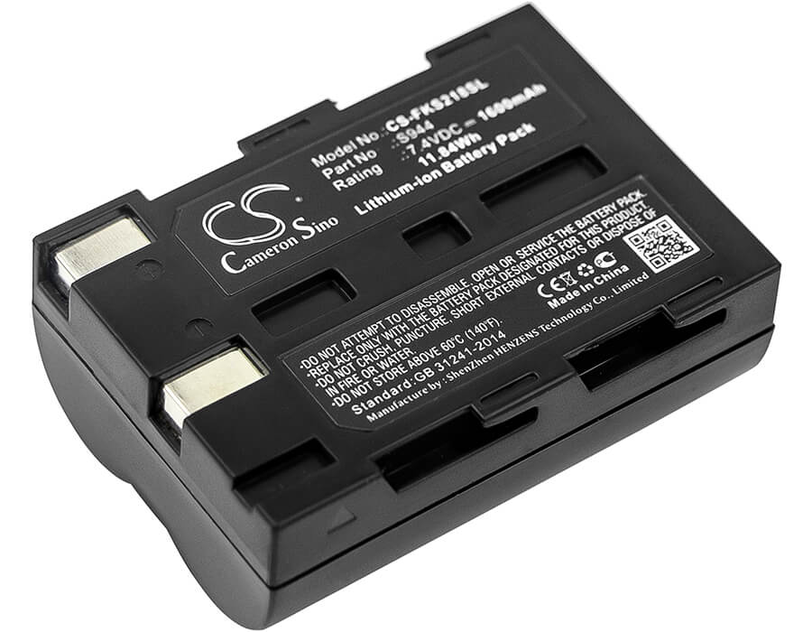 7.4V, 1600mAh, Li-ion Battery fits Sumitomo, Jr-6, T-66, 11.84Wh