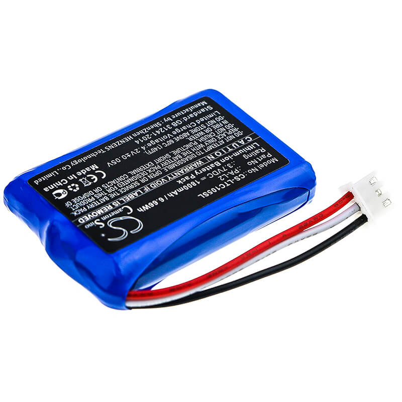 3.7V, 1800mAh, Li-ion Battery fits Labotect, Incontrol 1050, 6.66Wh
