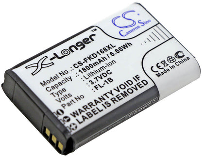 3.7V, 1800mAh, Li-ion Battery fits Fukuda, Ek-168g, Ek-268g, 6.66Wh