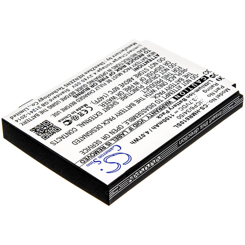 3.7V, 1100mAh, Li-ion Battery fits Humanware, Smartview Versa, Smartview Versa+, 4.07Wh