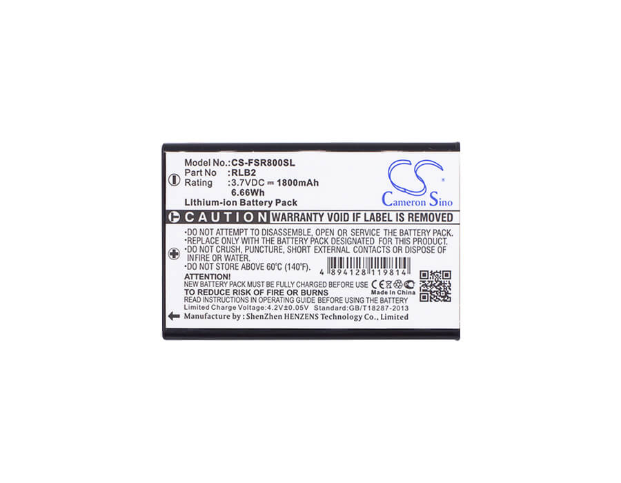 3.7V, 1800mAh, Li-ion Battery fits Fieldpiece, Scl2, Srl2, 6.66Wh