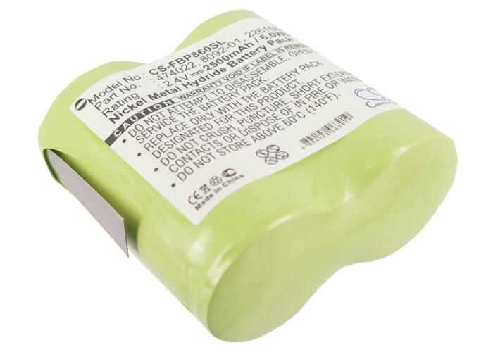 2.4V, 2500mAh, Ni-MH Battery fits Fluke, 8010, 8010a, 6Wh