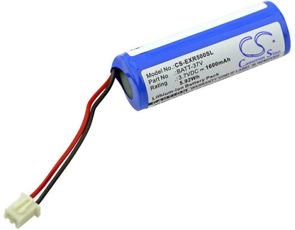 3.7V, 1600mAh, Li-ion Battery fits Extech, Vir 50, Vir50, 5.92Wh