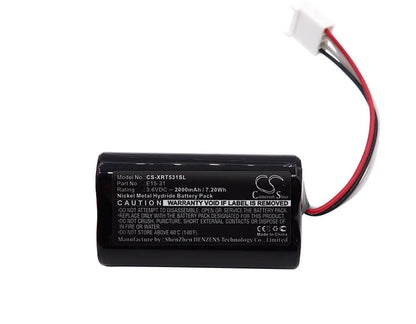 3.6V, 2000mAh, Ni-MH Battery fits X-rite, E15-31, E15-31 Shade Vision, 7.2Wh