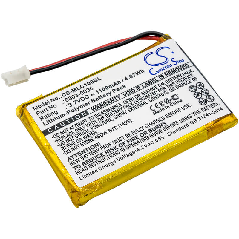 3.7V, 1100mAh, Li-Polymer Battery fits Minelab, Ctx 3030 Wm-10, Gpz 7000, 4.07Wh