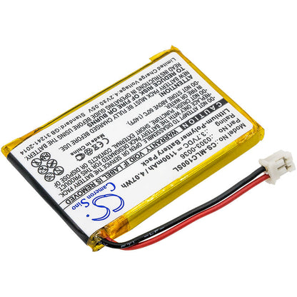 3.7V, 1100mAh, Li-Polymer Battery fits Minelab, Ctx 3030 Wm-10, Gpz 7000, 4.07Wh