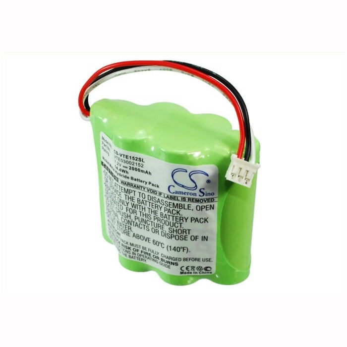 7.2V, 2000mAh, Ni-MH Battery fits Vetronix, 3002152, Consult Ii, 14.4Wh