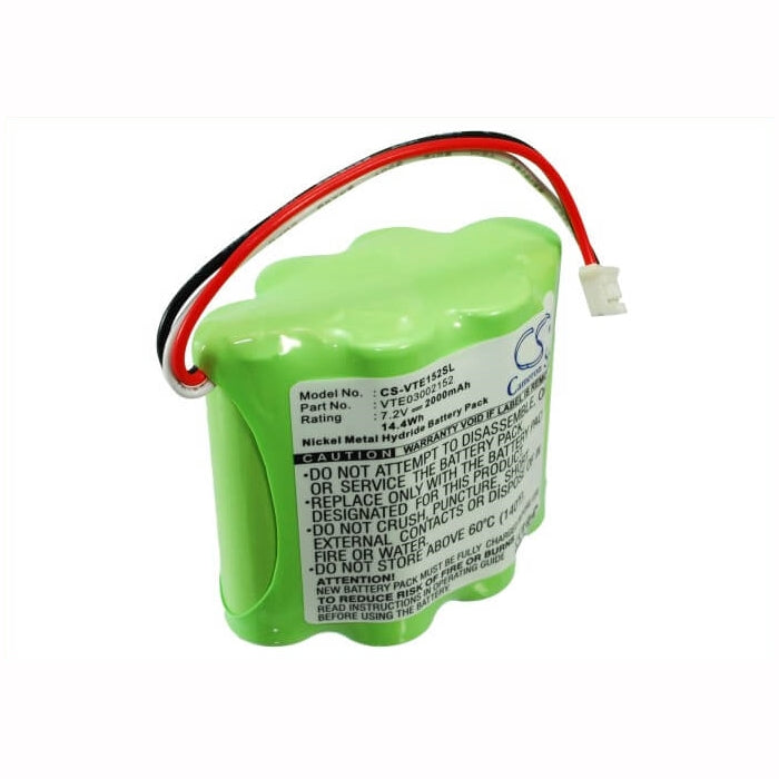 7.2V, 2000mAh, Ni-MH Battery fits Vetronix, 3002152, Consult Ii, 14.4Wh