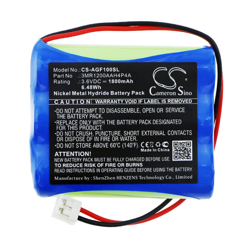 3.6V, 1800mAh, Ni-MH Battery fits Algol, Hf100, 6.48Wh