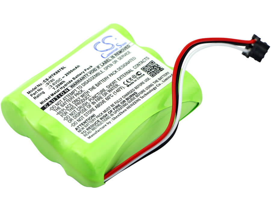 3.6V, 2000mAh, Ni-MH Battery fits Hioki, 8870, 8870-20, 7.2Wh
