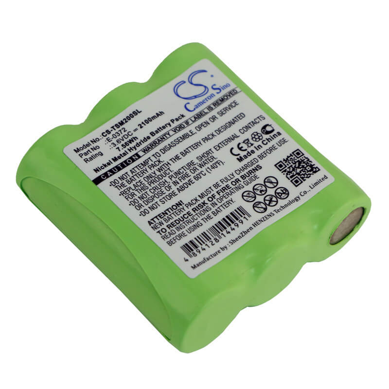 3.6V, 2100mAh, Ni-MH Battery fits Teletronic, P-0372, Tsm 2002, 7.56Wh