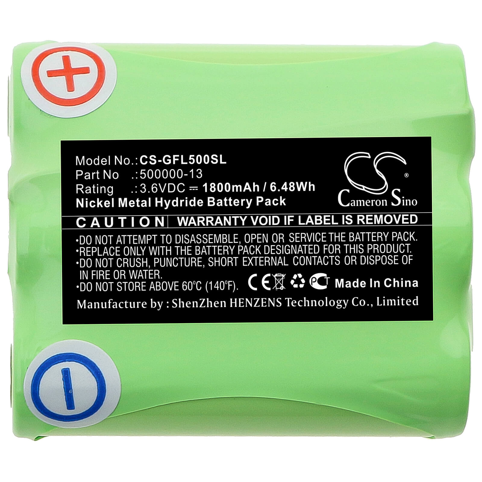 3.6V, 1800mAh, Ni-MH Battery fits Geo-fennel, Multi-liner Fl 50, Multi-liner Fl 50 Plus, 6.48Wh