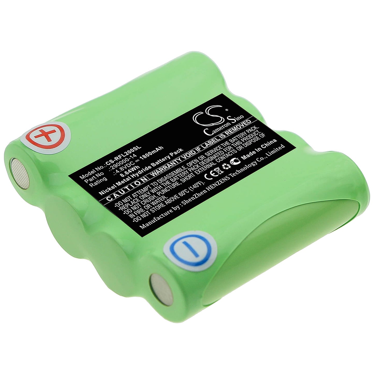 4.8V, 1800mAh, Ni-MH Battery fits Geo-fennel, Linienlaser Flg 40-green, Rotationslaser Fl 20, 8.64Wh