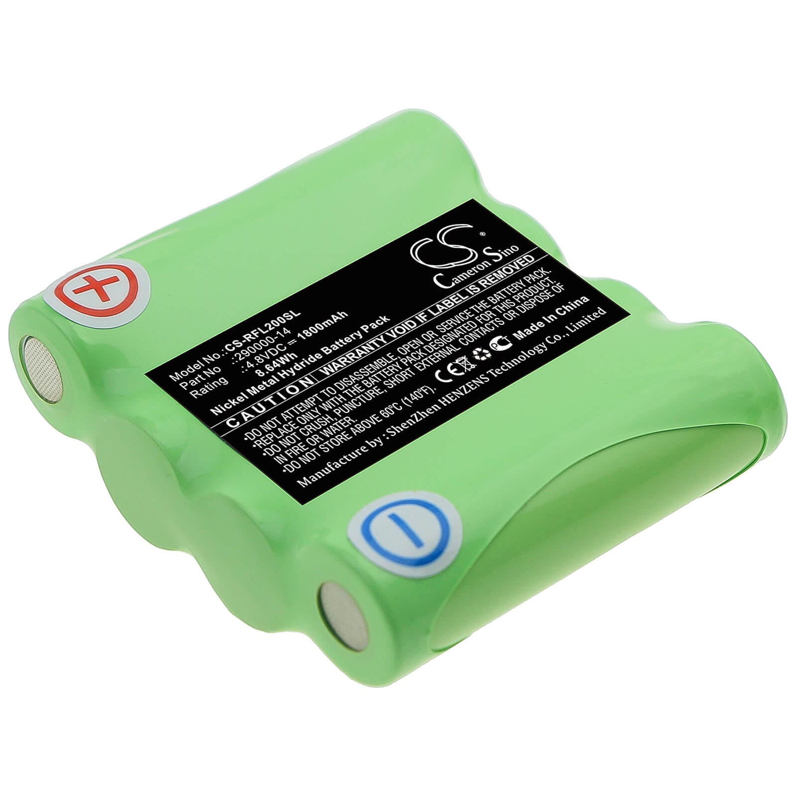 4.8V, 1800mAh, Ni-MH Battery fits Geo-fennel, Linienlaser Flg 40-green, Rotationslaser Fl 20, 8.64Wh