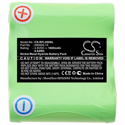 4.8V, 1800mAh, Ni-MH Battery fits Geo-fennel, Linienlaser Flg 40-green, Rotationslaser Fl 20, 8.64Wh