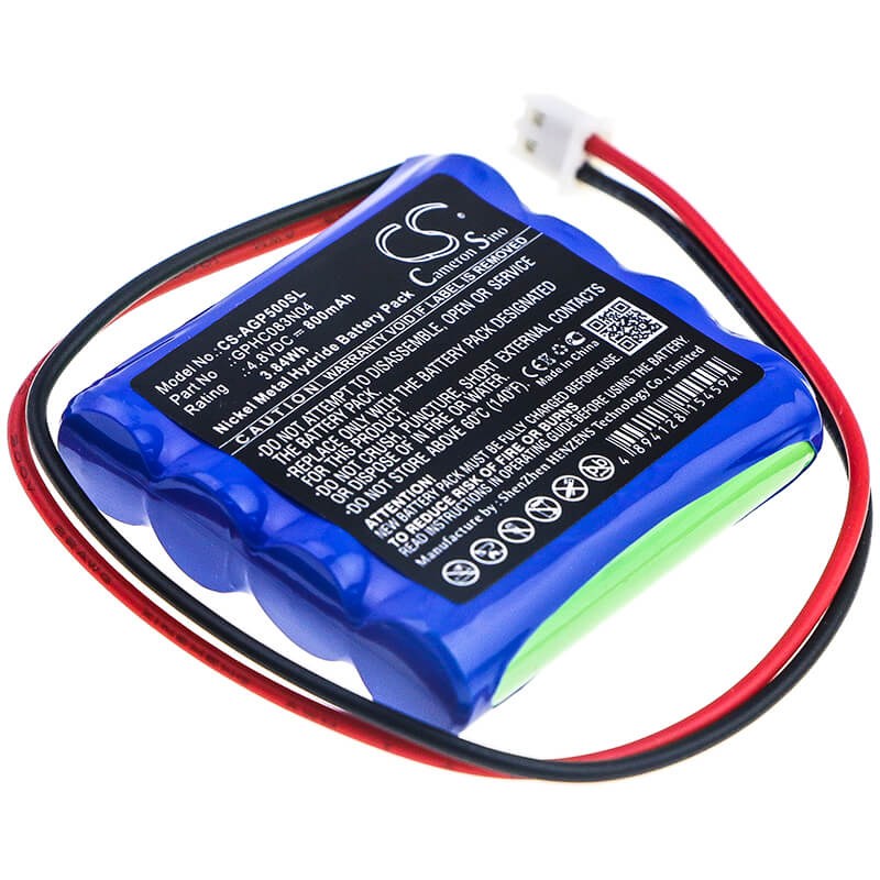 4.8V, 800mAh, Ni-MH Battery fits Algol, Zp-500n, 3.84Wh