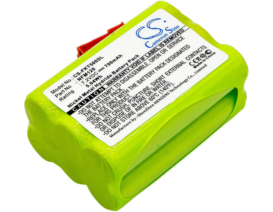 7.2V, 700mAh, Ni-MH Battery fits Fluke, Fiberinspector Mini, Ft500, 5.04Wh