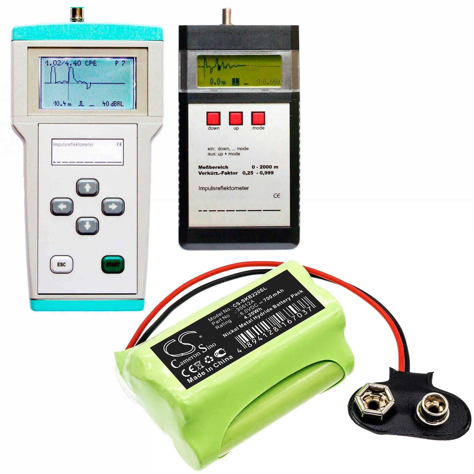 6.0V, 700mAh, Ni-MH Battery fits Sat-kabel, Irm 5, Irm 7, 4.2Wh