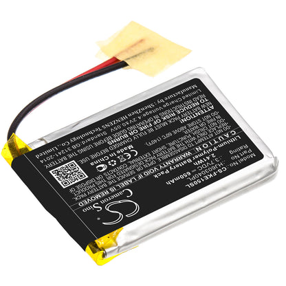 3.7V, 650mAh, Li-Polymer Battery fits Fluke, 15b, 17b, 2.405Wh