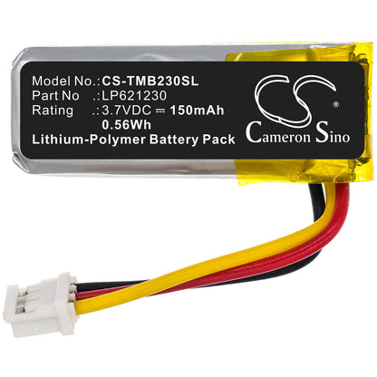 3.7V, 150mAh, Li-Polymer Battery fits Teltonika, Fma1yx, Fmb Tracker, 0.555Wh