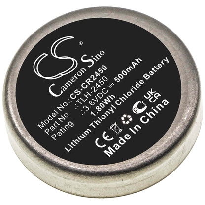3.6V, 500mAh, Li-SOCl2 Battery fits Testo, 184-t4, 1.8Wh