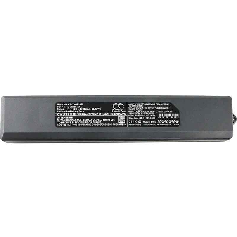11.1V, 5200mAh, Li-ion Battery fits Yokogawa, Aq7260, Aq7261, 57.72Wh