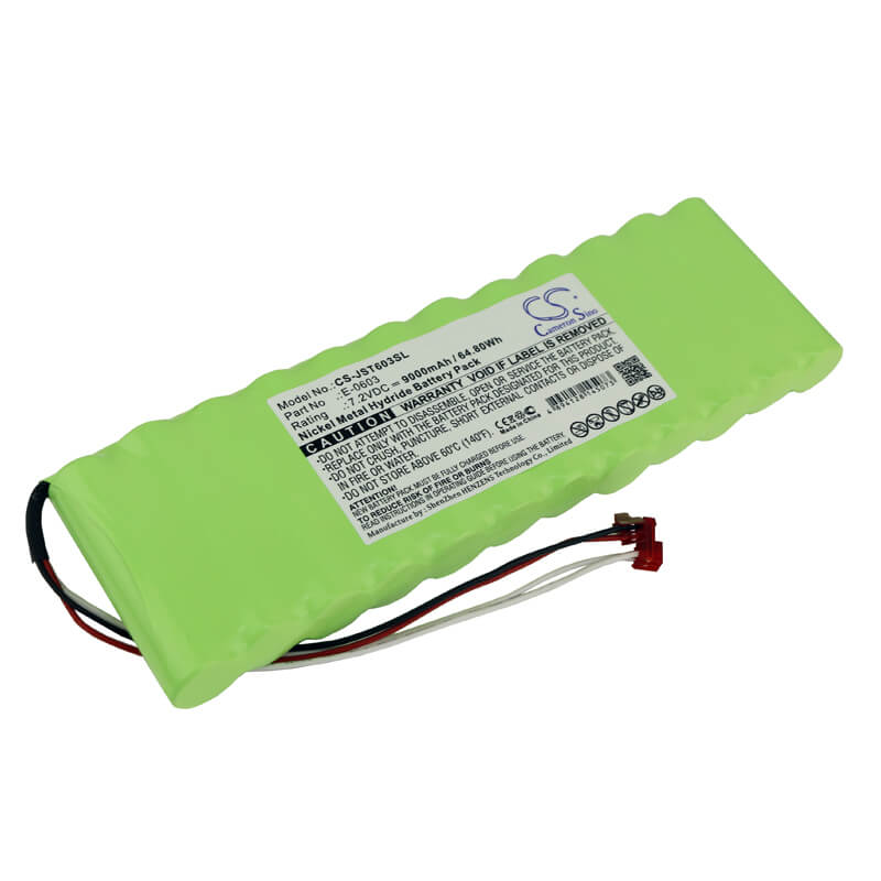 7.2V, 9000mAh, Ni-MH Battery fits Josam, Truck Aligner Ii, 64.8Wh