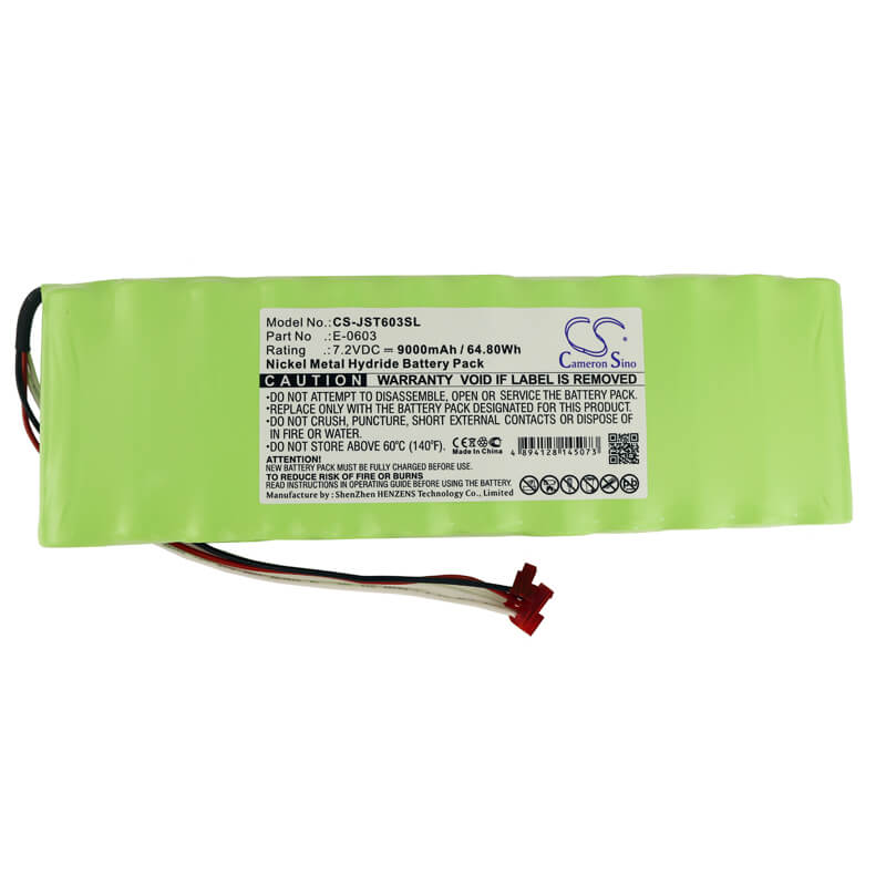 7.2V, 9000mAh, Ni-MH Battery fits Josam, Truck Aligner Ii, 64.8Wh