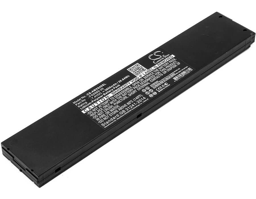 7.4V, 3600mAh, Li-Polymer Battery fits Amx, Mvp Touch Panels, Mvp-8400, 26.64Wh