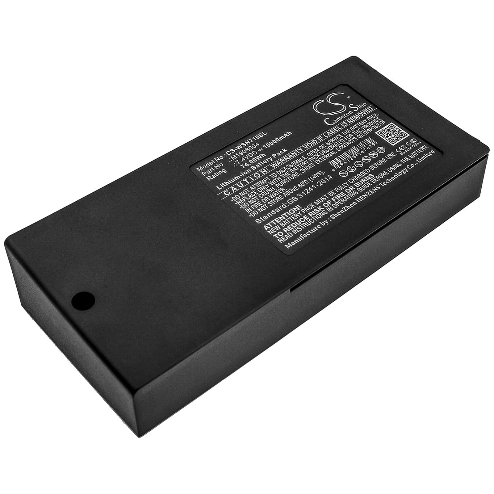 7.4V, 10000mAh, Li-ion Battery fits Owon, Mso7062td, Mso7062td-v, 74Wh