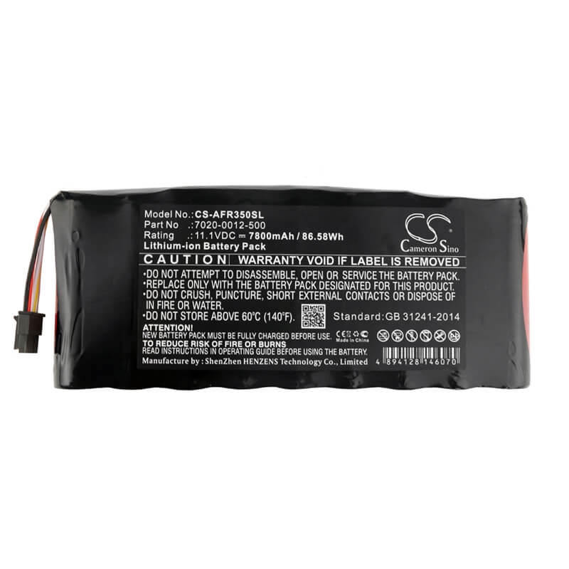 11.1V, 7800mAh, Li-ion Battery fits Aeroflex, 3500a, Cobham Avcomm 8800s, 86.58Wh